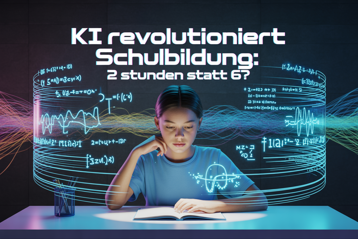 KI revolutioniert Schulbildung: Nur noch 2 Stunden statt 6?
